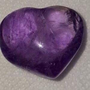 Amethyst Puffy Small Hearts